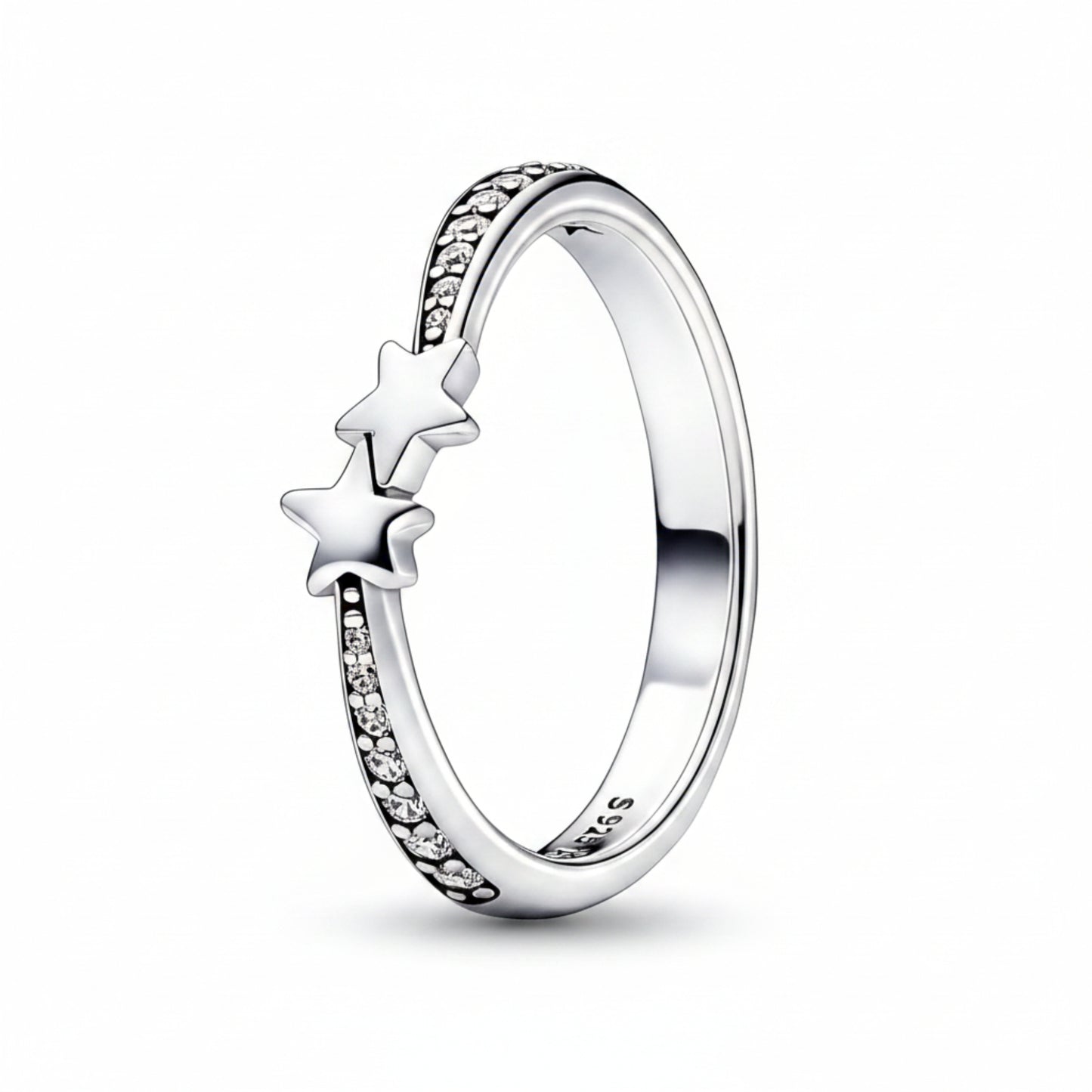 Anillo Estrellas Bañado en Plata