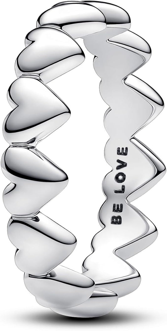 Anillo de plata de corazon