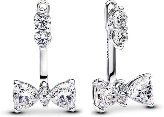 Aretes de Plata con diseño de Moños