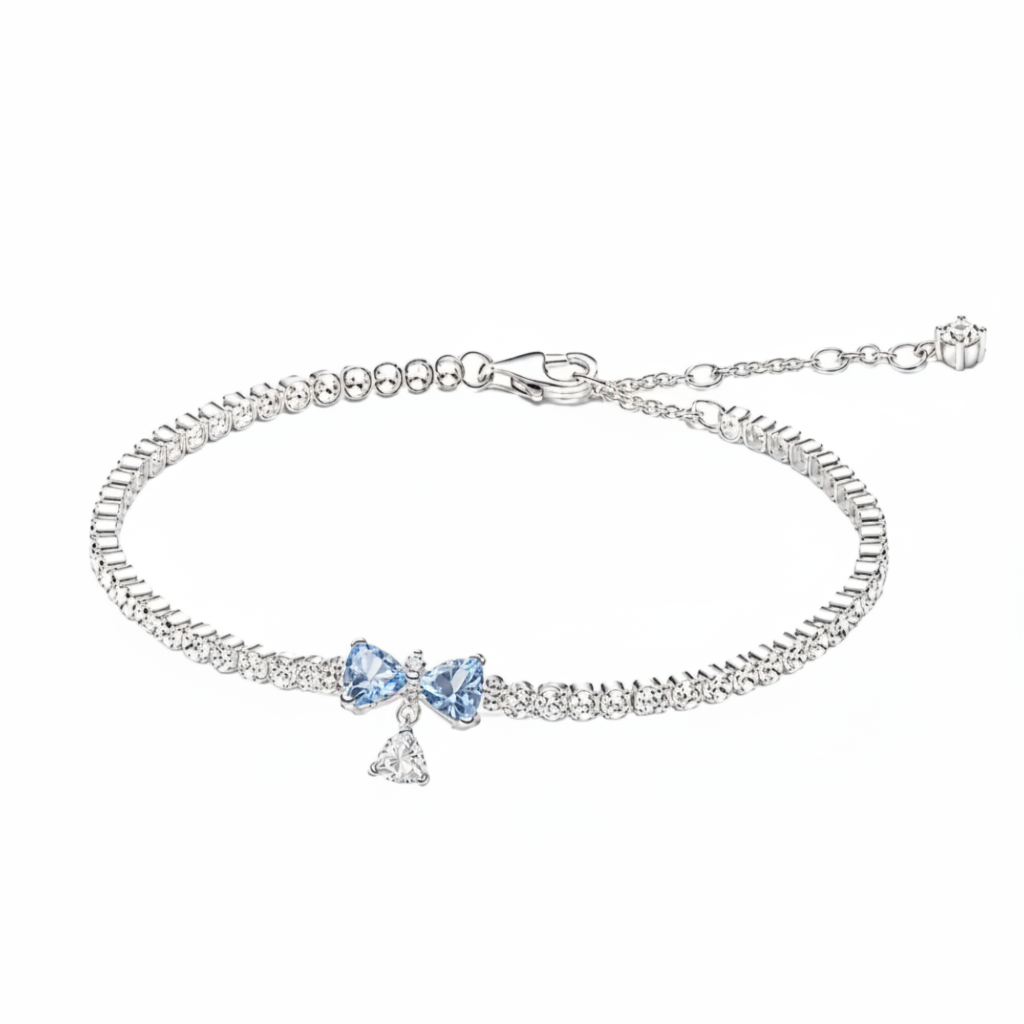 Brazalete Moño Bañado en Plata