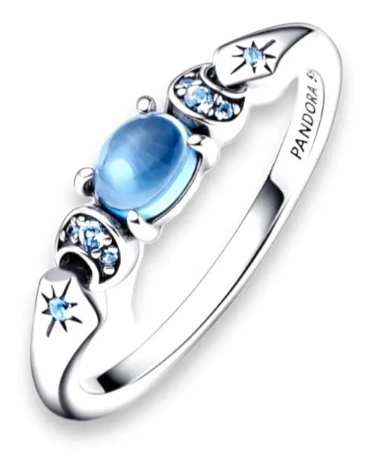 Anillo de Plata con Gema Azul